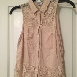 Button up tank top